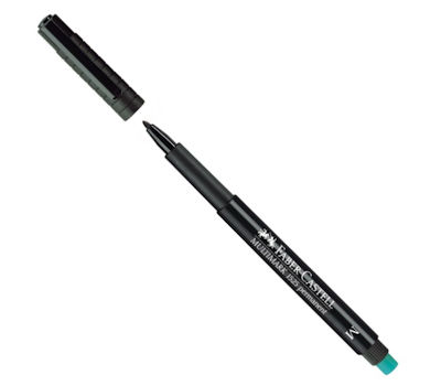 Faber Castell Multimark Permanent Asetat Kalemi 1.0 mm (M) Siyah