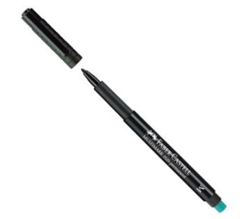 Faber Castell Multimark Permanent Asetat Kalemi 1.0 mm (M) Siyah