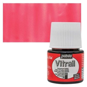 Pebeo Vitrail Cam Boyası 45Ml - 21 Pink