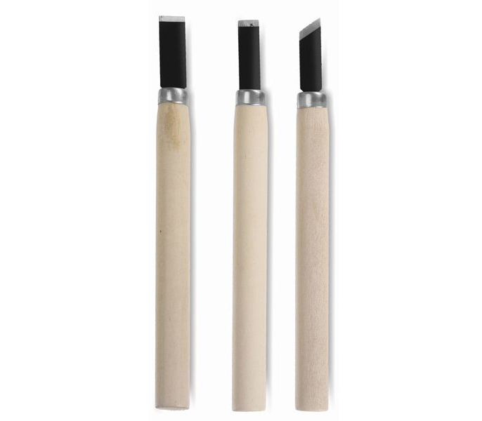 Ahşap ve Seramik Oyma Seti 3'lü