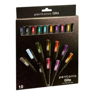 PENTONİC 10 LU GLİZT SİMLİ JEL KALEM BLİSTER SET (KARIŞIK RENK)