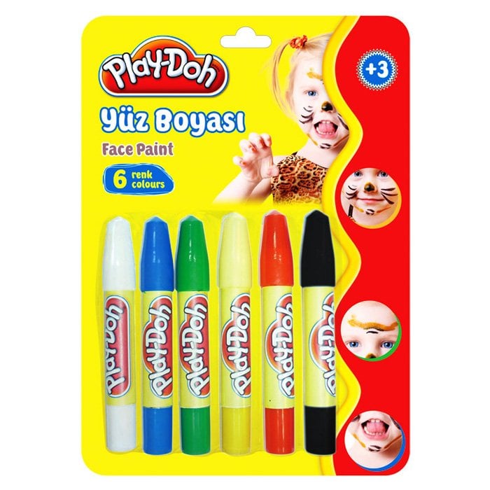 PLAY-DOH YÜZ BOYASI 6 RENK