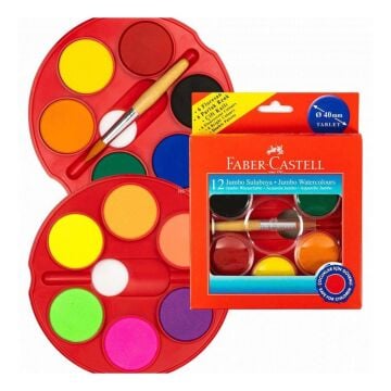 Faber Castell Little Creatives Jumbo Sulu Boya 2 Katlı 12 Renk