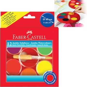 Faber Castell Little Creatives Jumbo Sulu Boya 2 Katlı 12 Renk