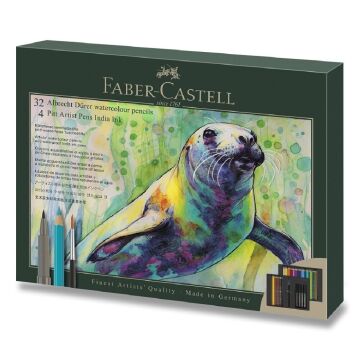 Faber Castell Albrecht Dürer Watercolour Pencils plus Pitt Artist Pens India 37'li Set