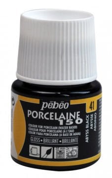 PEBEO PORCELAİNE 150 FIRINLANABİLİR PORSELEN BOYASI 41 ABYSS BLACK