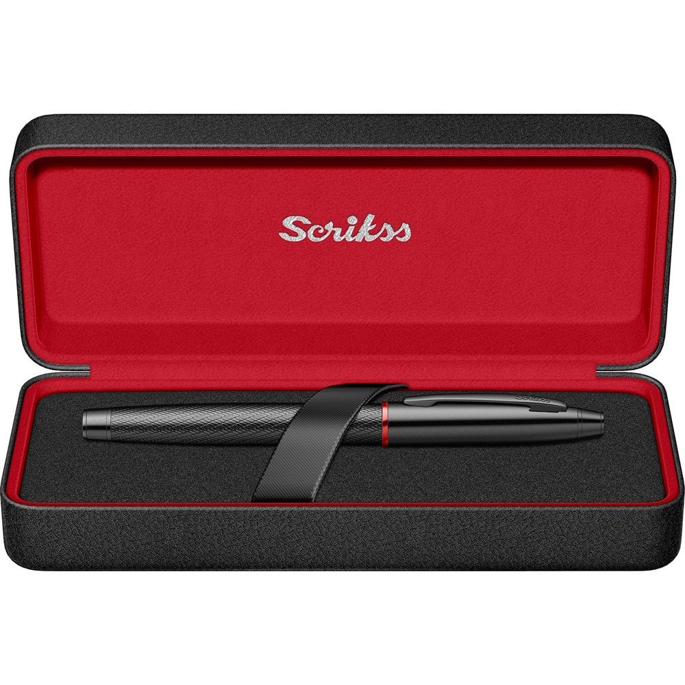 Scrikss 35 Dolma Kalem Mat Siyah M Uç Lüks Kutuda