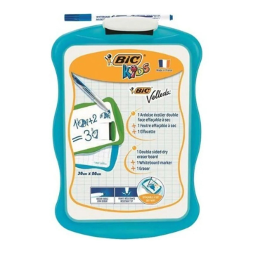 Bic Turkuaz Mini Beyaz Yazı Tahtası Kalem + Silgi