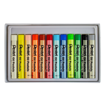 Pentel Yağlı Pastel Boya 12 Renk