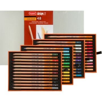 Bruynzeel Design Serisi Kuru Boya Kalemi Lüx Kutu 48 Renk