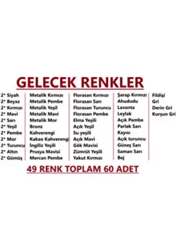 Uni Posca 60’lı PC-5M PC-5M 60’lı Dev Set (49 Renk-Tüm Renkler) Keçe Uçlu Akrilik Marker Kalem (1.8-2.5mm)