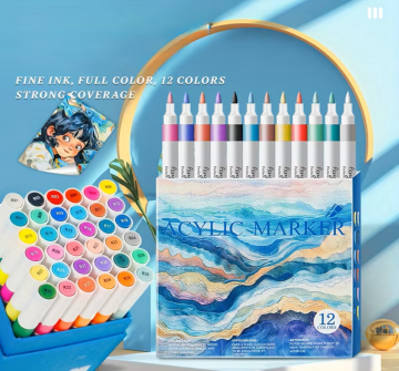 Art Walker Akrilik Kalem Seti 12 Renk