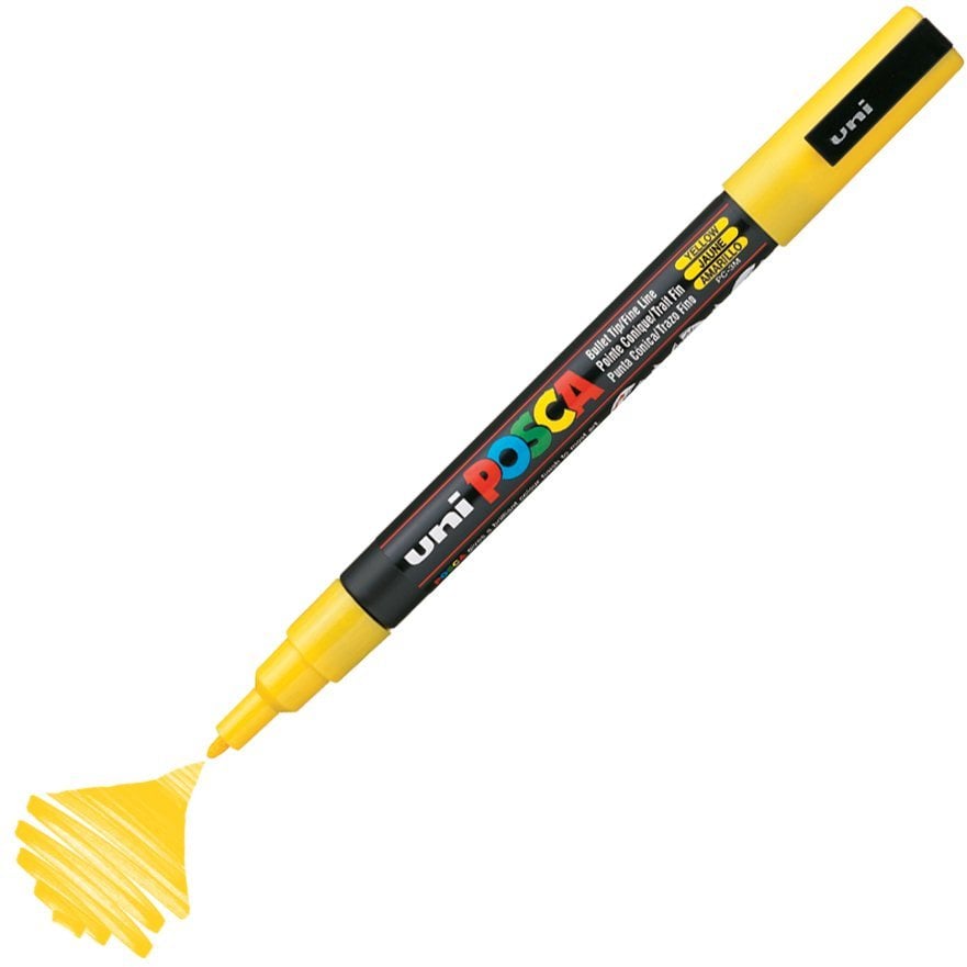 Uni Posca PC-3M Boyama Markörü 0.9-1.3 mm SARI