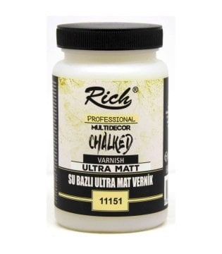 Rich ULTRA MAT Chalked Su Bazlı Vernik Kavanoz 250cc