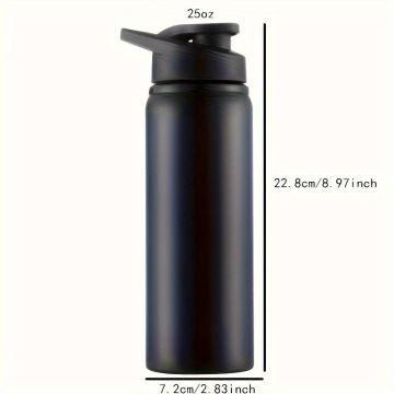 Bienly Trimotion Paslanmaz Çelik Matara 750ML SİYAH - 304