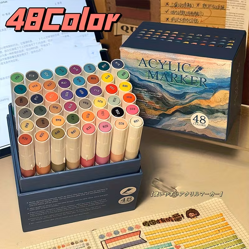 Art Walker Akrilik Kalem Seti 48 Renk