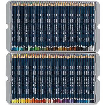 Derwent Watercolour Suluboya Kalemi Metal Kutu 72'li