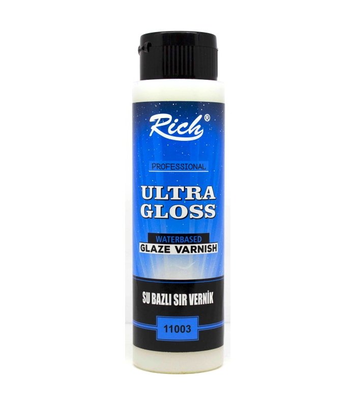 Rich ULTRA HIGH Gloss PARLAK Su Bazlı SIR Vernik Ekonomik 500cc