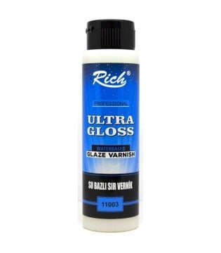 Rich ULTRA HIGH Gloss PARLAK Su Bazlı SIR Vernik Ekonomik 500cc