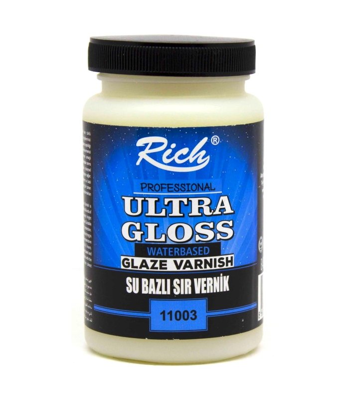 Rich ULTRA HIGH Gloss PARLAK Su Bazlı SIR Vernik Kavanoz 250cc