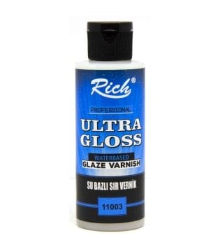 Rich ULTRA HIGH Gloss PARLAK Su Bazlı SIR Vernik 120cc