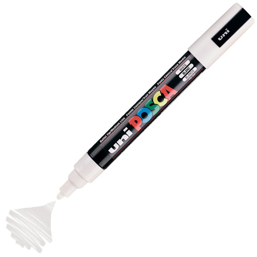 Uni Posca PC-5M Boyama Markörü 1.8-2.5 mm BEYAZ
