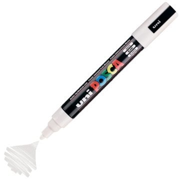 Uni Posca PC-5M Boyama Markörü 1.8-2.5 mm BEYAZ