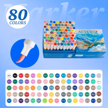 Art Walker Akrilik Kalem Seti 80 Renk