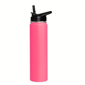 Bienly Trimotion Paslanmaz Çelik Matara PİPETLİ 750ML KIRMIZI - 304