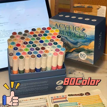 Art Walker Akrilik Kalem Seti 80 Renk
