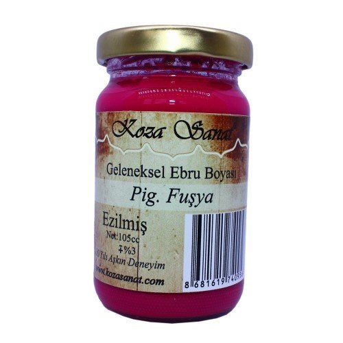 Koza Ebru Boyası Ezilmiş Pigment Fuşya 105 cc
