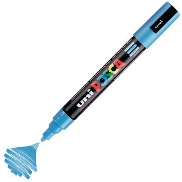 Uni Posca PC-5M Boyama Markörü 1.8-2.5 mm AÇIK MAVİ