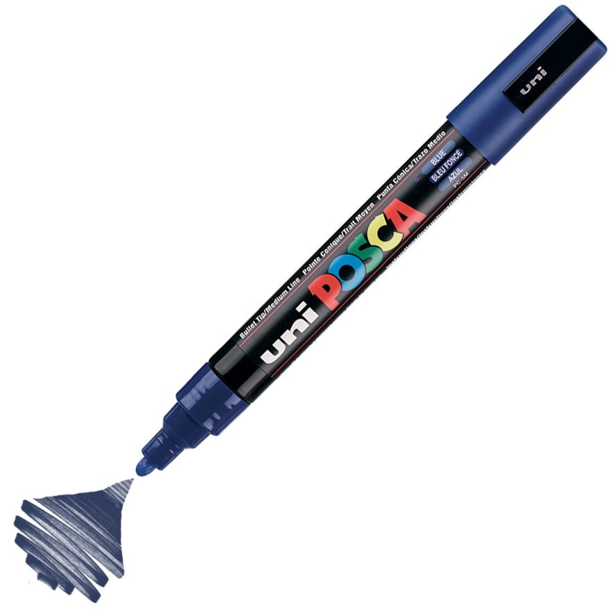 Uni Posca PC-5M Boyama Markörü 1.8-2.5 mm MAVİ