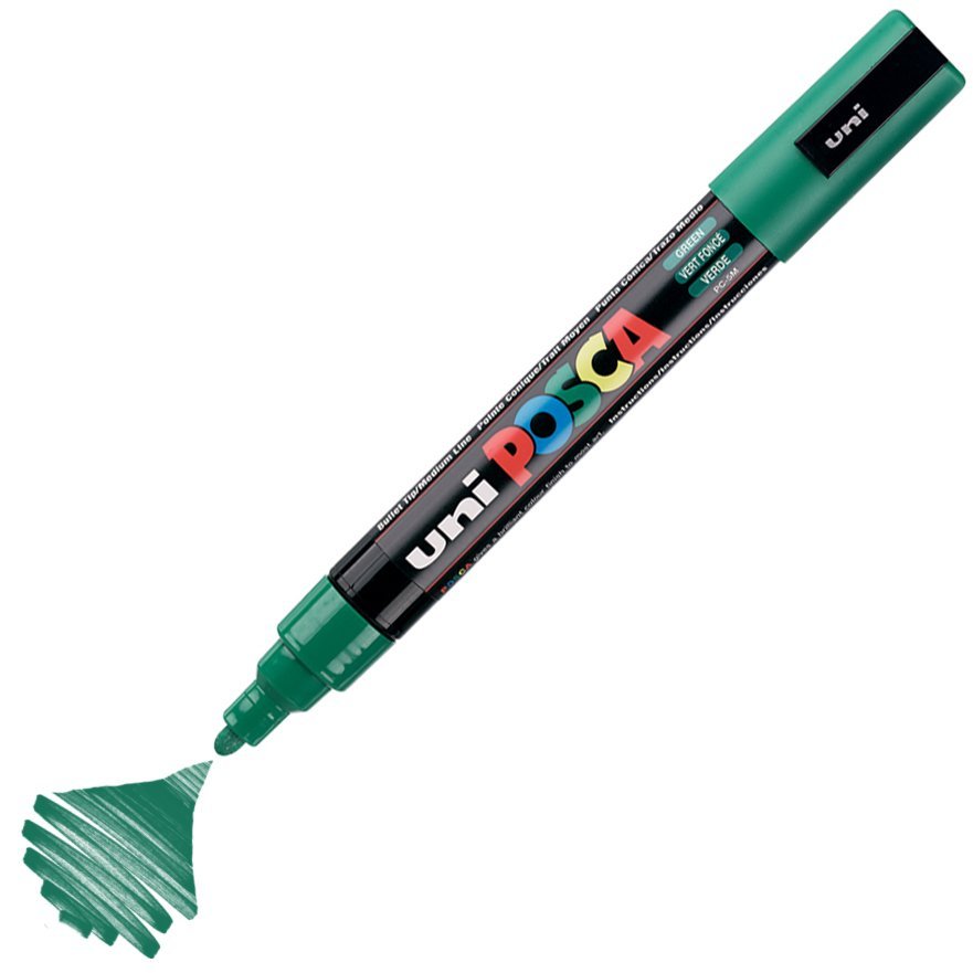 Uni Posca PC-5M Boyama Markörü 1.8-2.5 mm YEŞİL