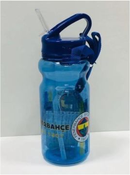 Fenerbahçe Lisanslı Şeffaf Matara Pipetli Fb 500ML