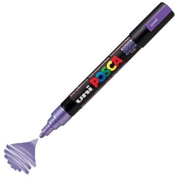 Uni Posca PC-5M Boyama Markörü 1.8-2.5 mm METALİK MOR