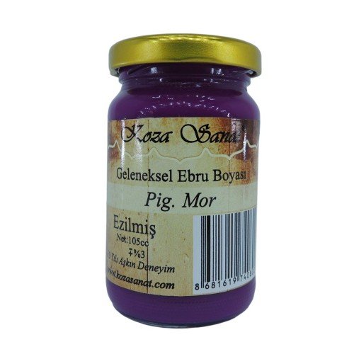 Koza Ebru Boyası Ezilmiş Pigment Mor 105 cc