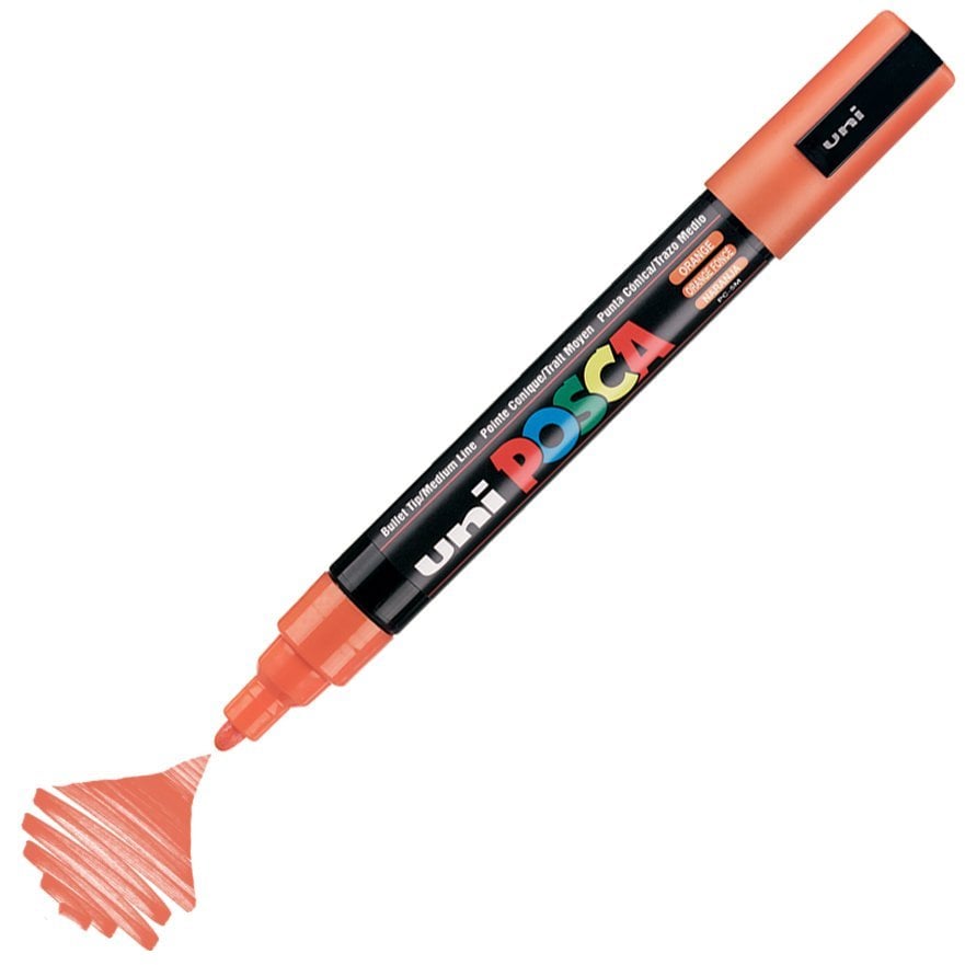 Uni Posca PC-5M Boyama Markörü 1.8-2.5 mm TURUNCU