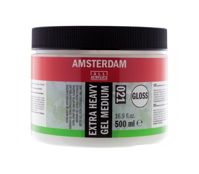 Amsterdam Extra Heavy Gel Medium Glossy 021 500ml (Parlak Yoğun Doku Jeli)