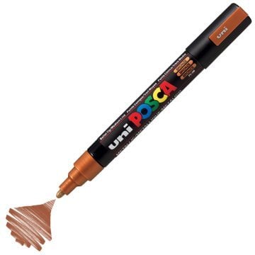 Uni Posca PC-5M Boyama Markörü 1.8-2.5 mm METALİK BRONZ