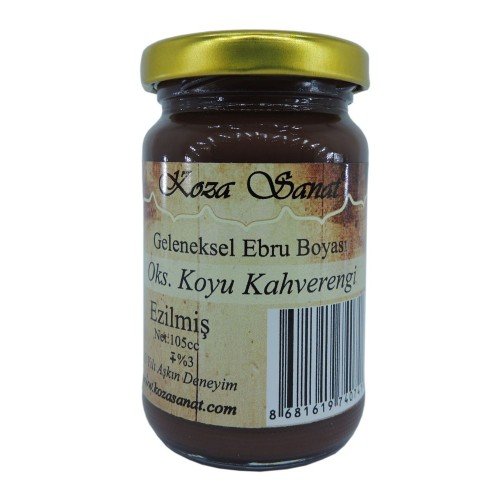 Koza Ebru Boyası Ezilmiş Oksit Koyu Kahve 105 cc