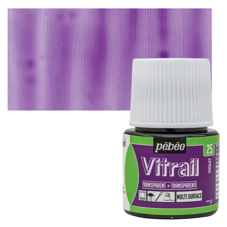 Pebeo Vitrail Cam Boyası 45Ml - 25 Violet
