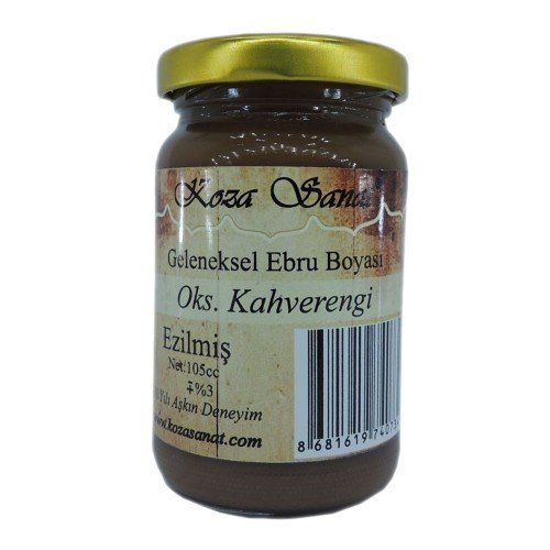 Koza Ebru Boyası Ezilmiş Oksit Kahve 105 cc
