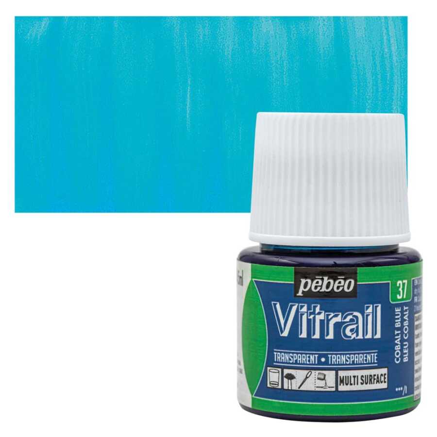 Pebeo Vitrail Cam Boyası 45Ml - 37 Cobalt Blue