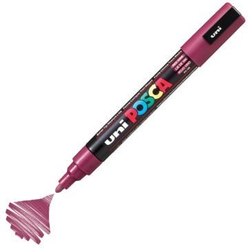 Uni Posca PC-5M Boyama Markörü 1.8-2.5 mm ŞARAP KIRMIZI