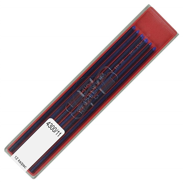 Koh-i Noor 4300 Renkli Portmin Yedek Uç 2mm 12'li 11-Mavi