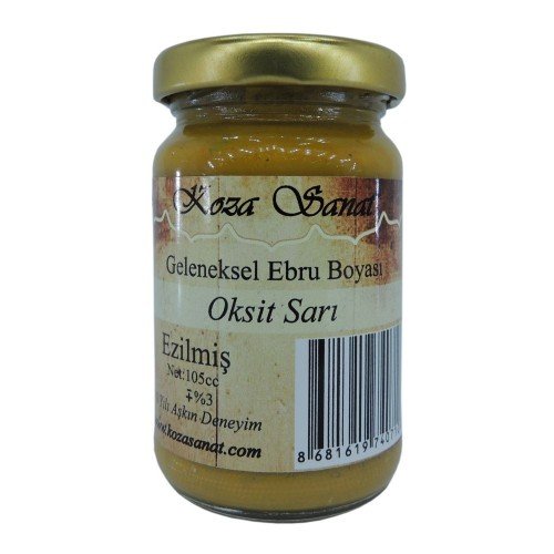 Koza Ebru Boyası Ezilmiş Oksit Sarı 105 cc