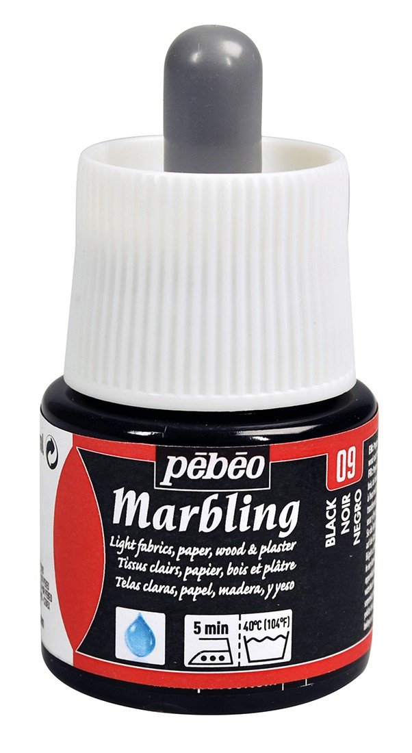 Pebeo Marbling Ebru Boyası 09 Black 45 ml