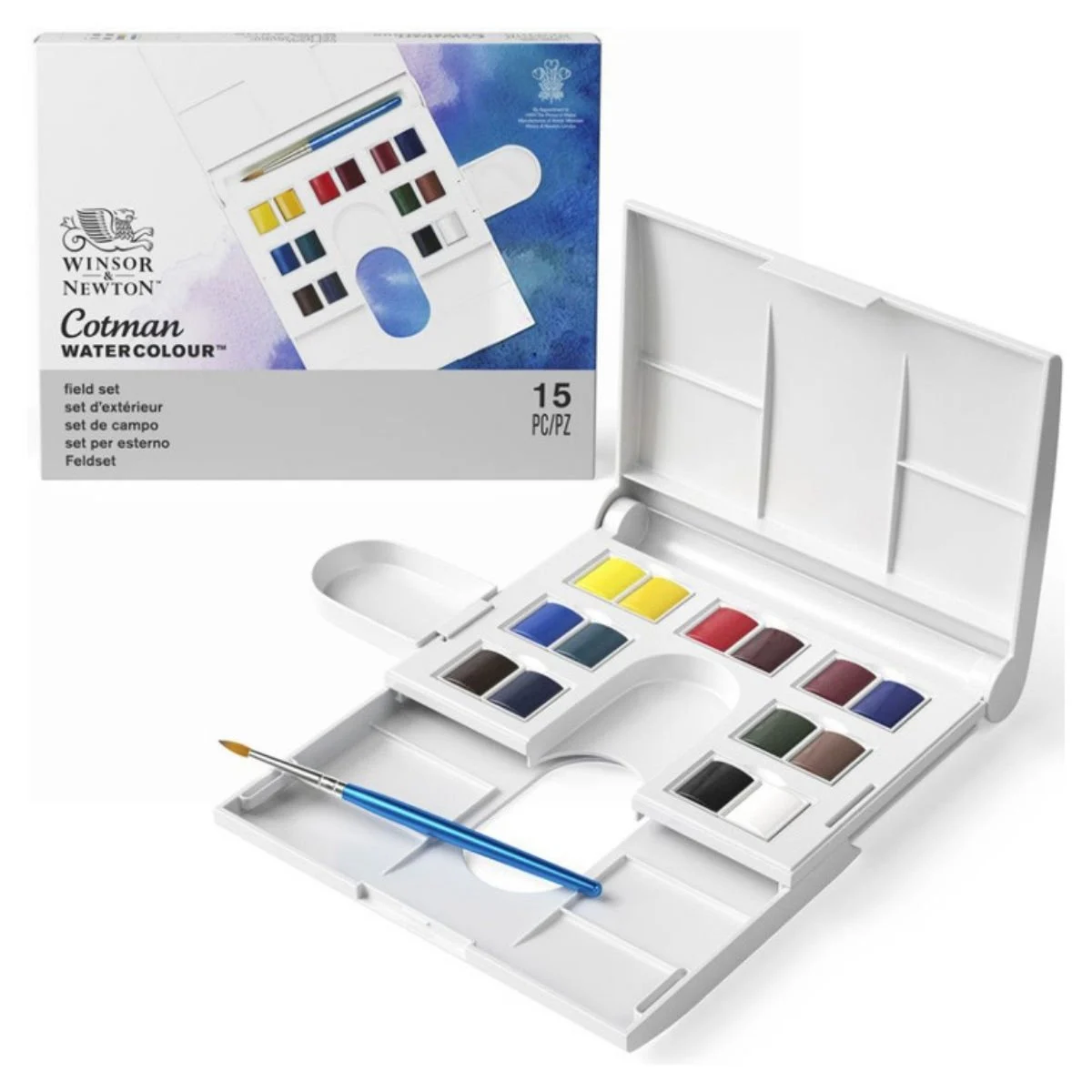 Winsor & Newton Cotman Compact Set (14 x Yarım Tablet Suluboya Seti)