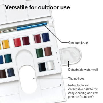 Winsor & Newton Cotman Compact Set (14 x Yarım Tablet Suluboya Seti)